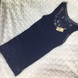 American Eagle Navy Blue Tank Top